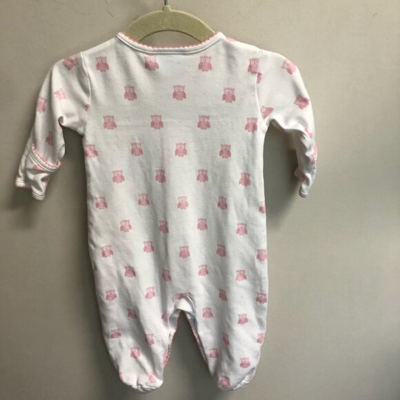 Little English Pink and White Footed Owl Romper 3 months - Picture 2 of 5